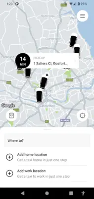 Nearby Richmond Taxis android App screenshot 1